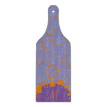 Monogram Lila Circle Squares Art. för första Orang