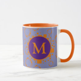 Monogram Lila för första Orangen Kvarkretsar Mu Mugg
