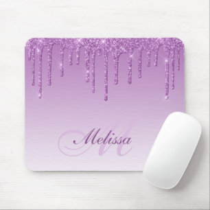 Monogram lila glitter musmattan musmatta
