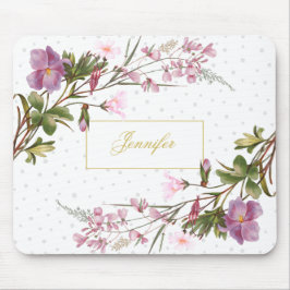 Monogram Lila Lilac Rosa Bouquet Vintage Chic Musmatta