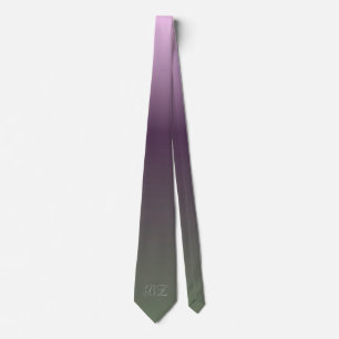 Monogram Lila Plum Grönt Ombre Faded Slips