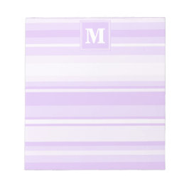 Monogram lilac rand anteckningsblock