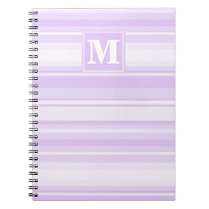 Monogram lilac rand anteckningsbok