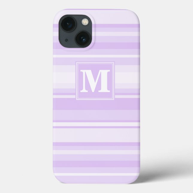 Monogram lilac rand Fodral-Mate iphone case (Baksida)