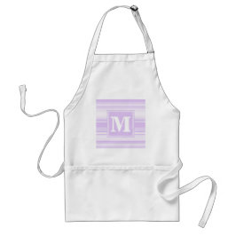 Monogram lilac rand förkläde