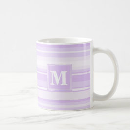 Monogram lilac rand kaffemugg