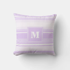 Monogram lilac rand kudde