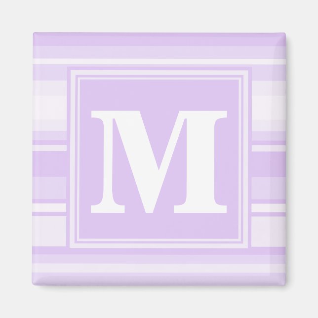 Monogram lilac rand magnet (Framsidan)