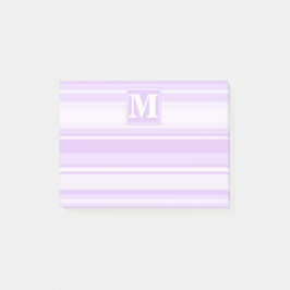 Monogram lilac rand post-it block