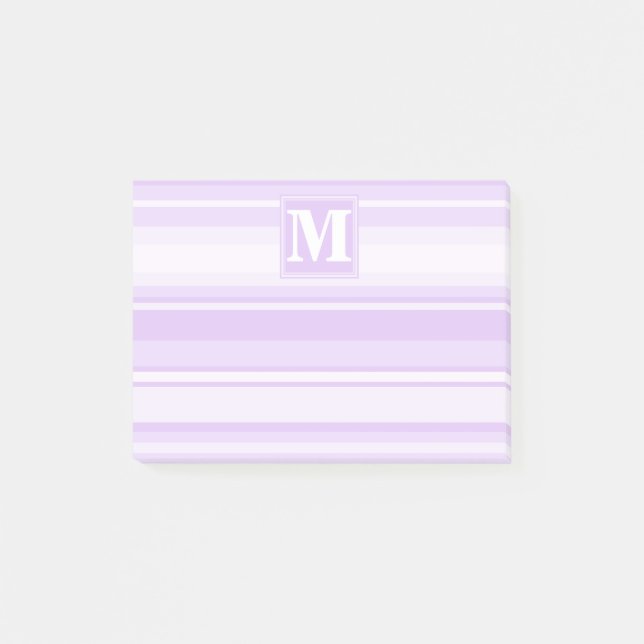 Monogram lilac rand post-it block (Framsida)
