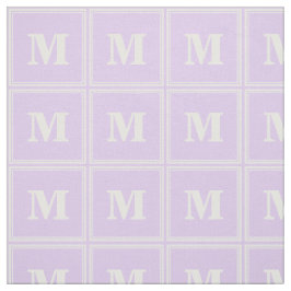 Monogram lilac rand tyg