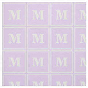 Monogram lilac rand tyg