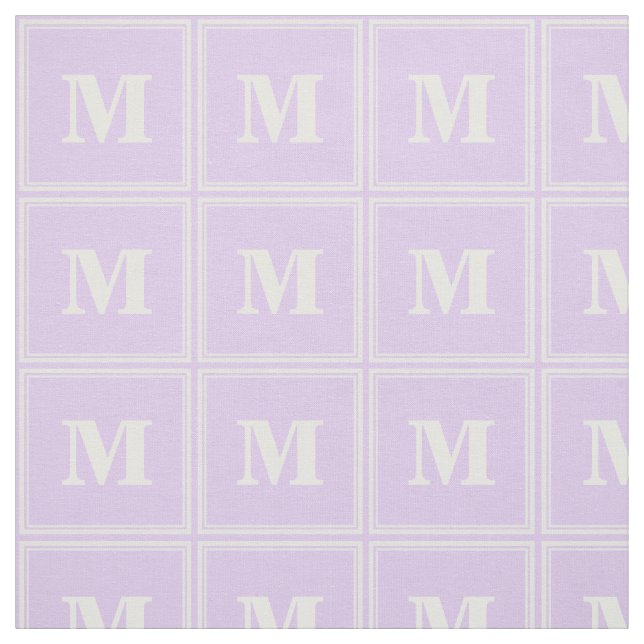 Monogram lilac rand tyg (Provkarta)