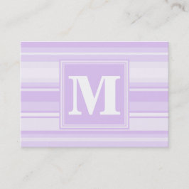 Monogram lilac rand visitkort