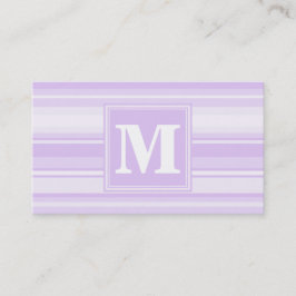 Monogram lilac rand visitkort