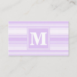 Monogram lilac rand visitkort