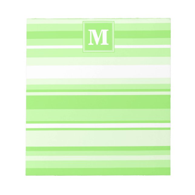 Monogram lime green rand anteckningsblock (Framsida)