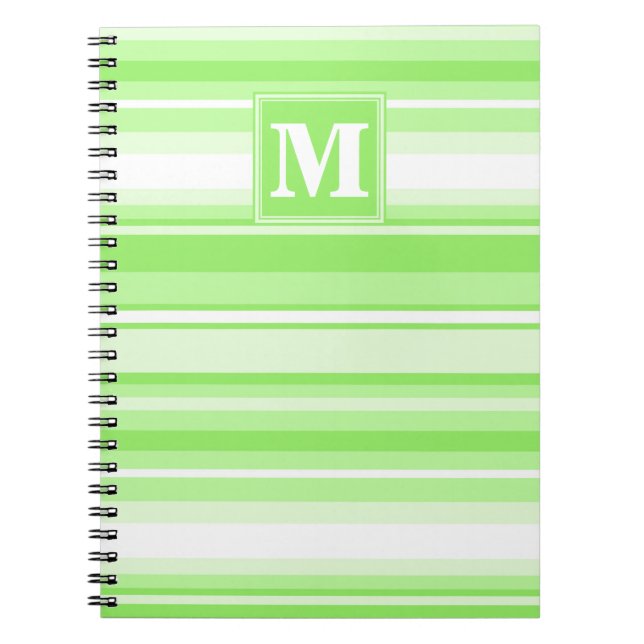 Monogram lime green rand anteckningsbok (Framsidan)