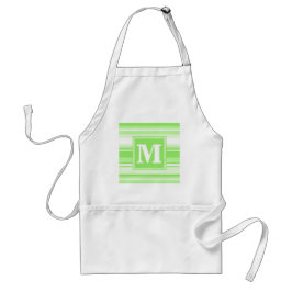 Monogram lime green rand förkläde