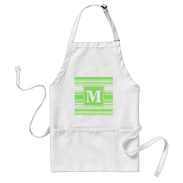 Monogram lime green rand förkläde (Framsidan)