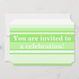 Monogram lime green rand inbjudningar