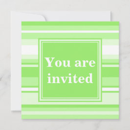 Monogram lime green rand inbjudningar