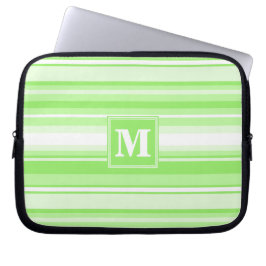Monogram lime green rand laptop sleeve