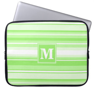 Monogram lime green rand laptop sleeve