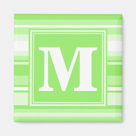 Monogram lime green rand magnet