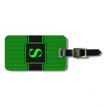 Monogram Limegrön Svart Randig