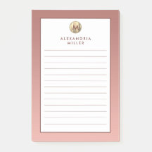 Monogram Lining i elegant Guld