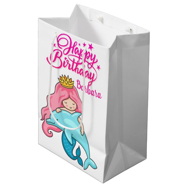 Monogram Little Mermaid Med Delfin  (Framsidan Vinklad)