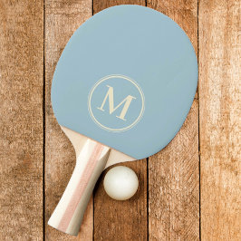 Monogram Ljusblå Enfärgad Färg Pingisracket