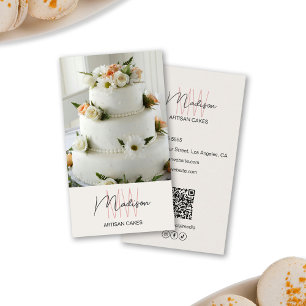 Monogram Logotyp Bakery Cake Visitkort