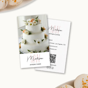 Monogram Logotyp Bakery Cake Visitkort