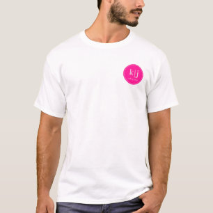 Monogram Logotyp Makeup Artist Företag T Shirt