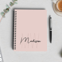 Monogram Logotyp Modern Minimalist Rosa