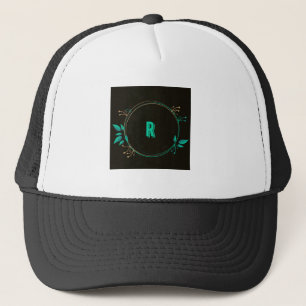 Monogram Logotyp R Bokstav Initial Keps