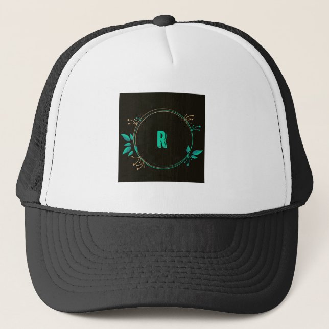 Monogram Logotyp R Bokstav Initial Keps (Framsida)