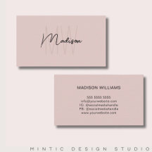 Monogram Logotyp Rosa Modern Minimalistisk