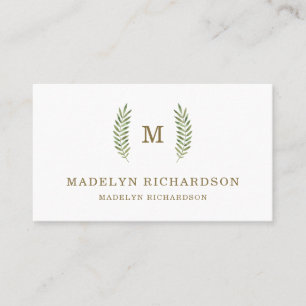 Monogram-Löv Media från Social Visitkort
