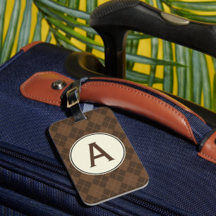 Monogram Luggage Suitcase Märkre Gift Bagagebricka