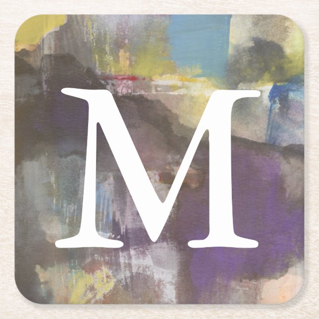 Monogram | Lugn Interlude Underlägg Papper Kvadrat (Framsidan)