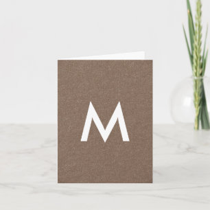 Monogram Lux Glitter Kort