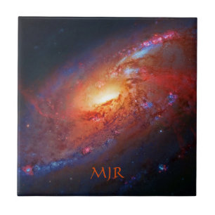 Monogram, M106 Spiral Galaxy, Käpparna Venatici Kakelplatta