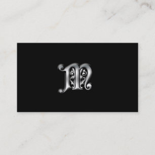 Monogram M-affärskort Visitkort