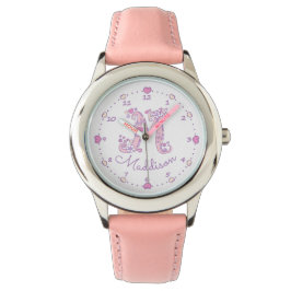 Monogram M-flickor doodle brev art Maddison Watch Armbandsur