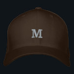 Monogram M Inledande Brev-flefitylle Broderad Keps<br><div class="desc">Monogram M Inledande Brev Flexfit Wool Embroied Baseball Cap, Storlekt av Flexfit Wool Cap är S/M, 6 3/4 tum - 7 1/4 tum och du kan redigera texten. Den grundläggande appen för Flexfit Uol är en populär typ av basebollsockel som är känd för sin bekväma passande och klassiska utformning. En...</div>