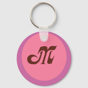 Monogram M-nyckelkedja Nyckelring