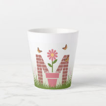 Monogram M Vår Garden Latte Mugg